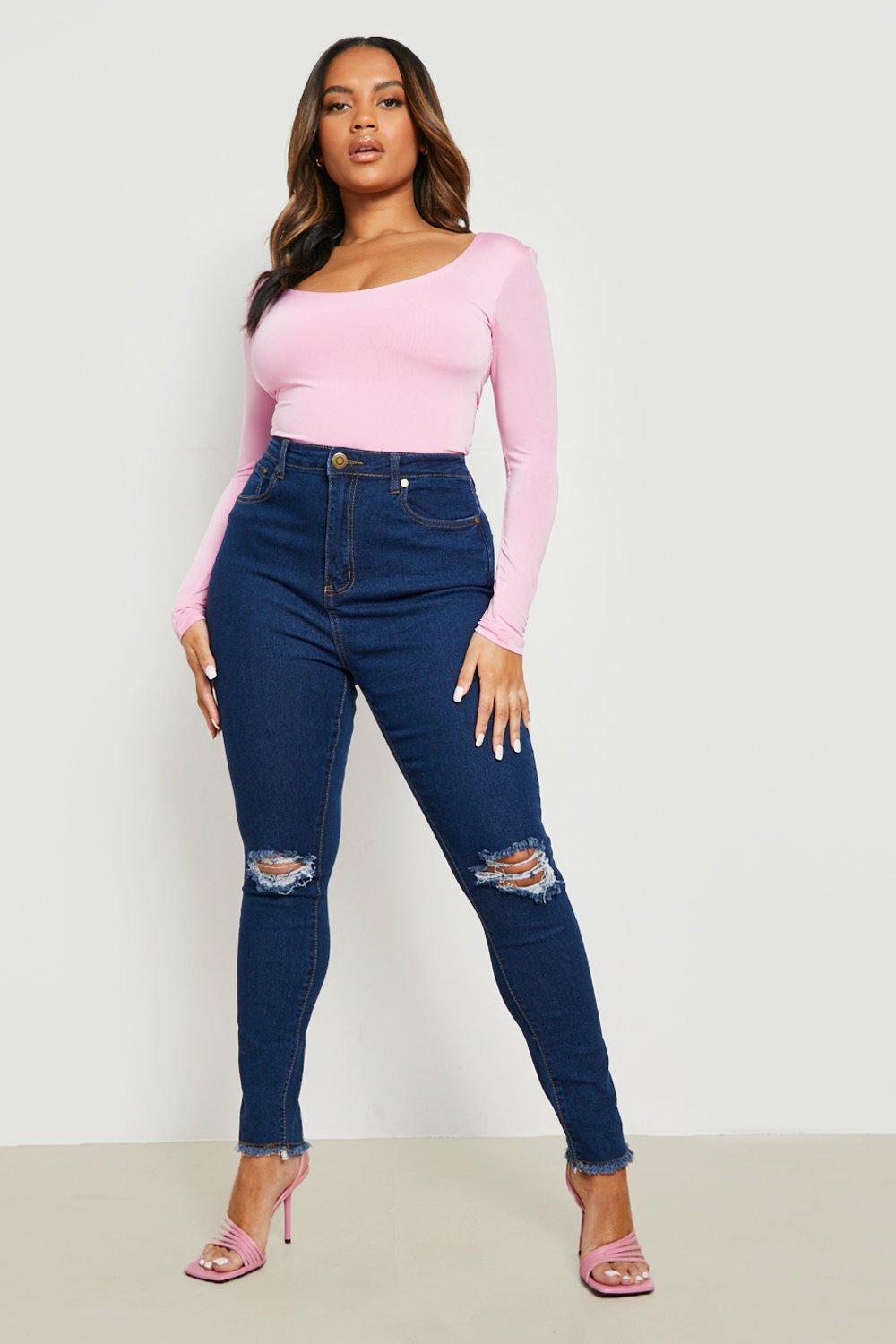 Pink plus 2024 size jeans